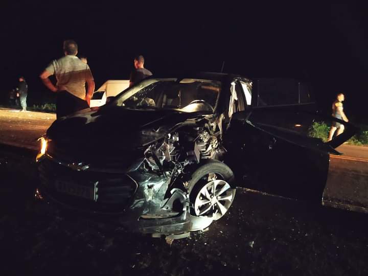 Colisão aconteceu na BR-376 em Vicentina - Foto: WhatsApp/Jornal da Nova